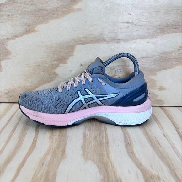 Asics - Gel-Kayano 27 - Running Shoes - Gray/Pink - Women's - 7.5 - 1012A649 - Picture 4 of 9